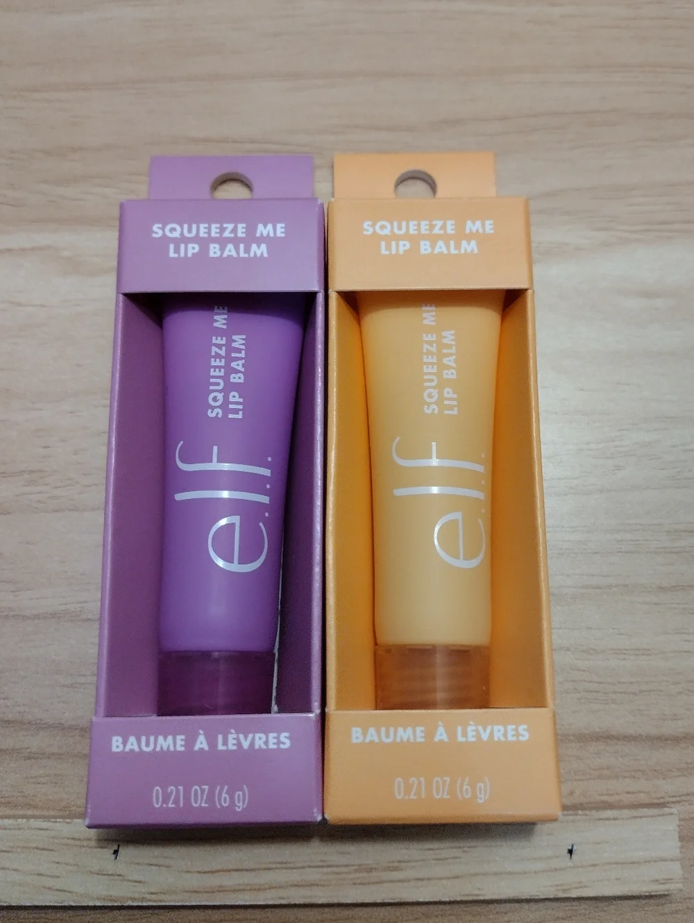 e.l.f. Squeeze Me Lip Balm duo Grape/Peach 🆕